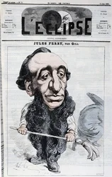 Jules Ferry (1832-93), Titelillustration aus der Zeitschrift 